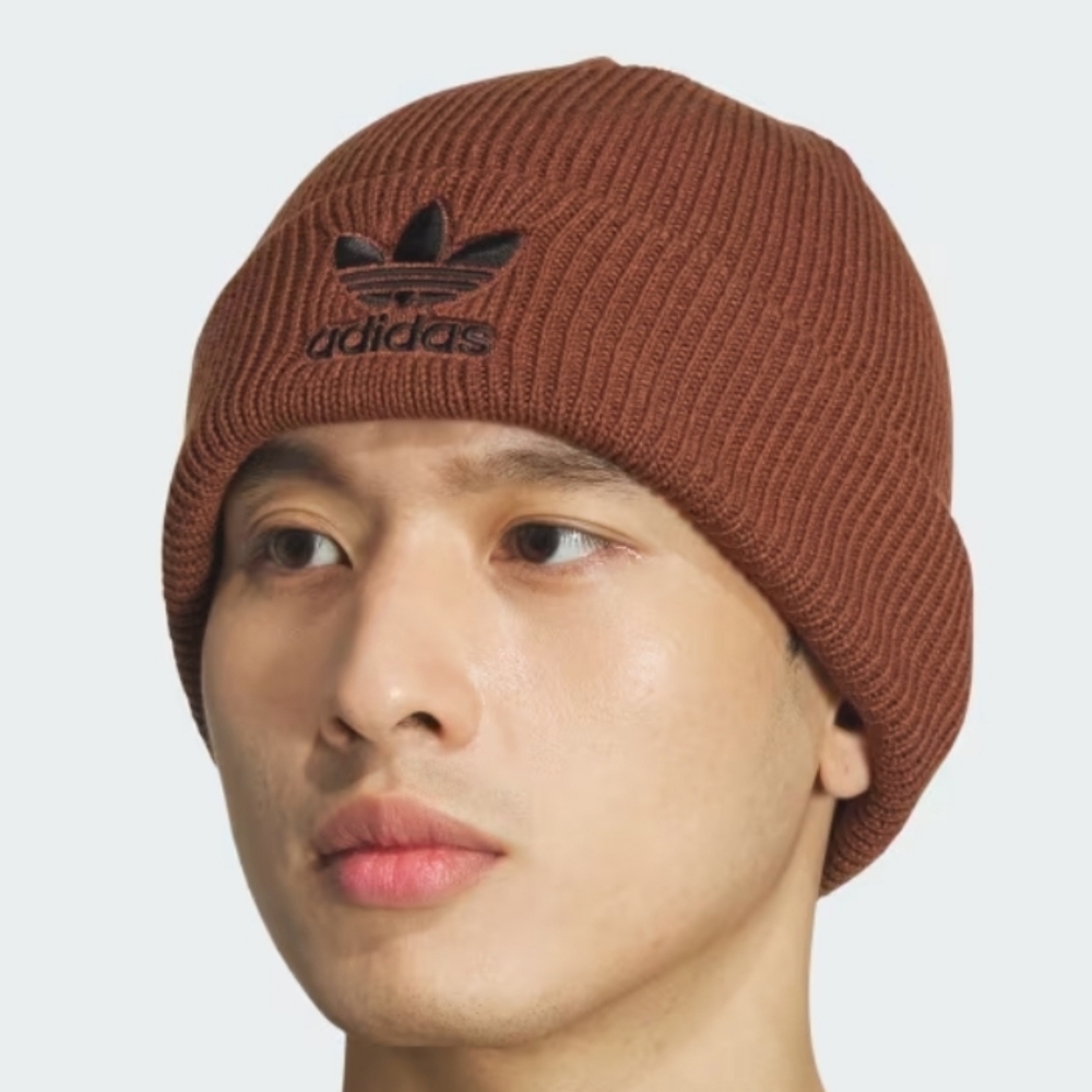 NWT Unisex Adidas Preloved Brown/Black Trefoil  Beanie